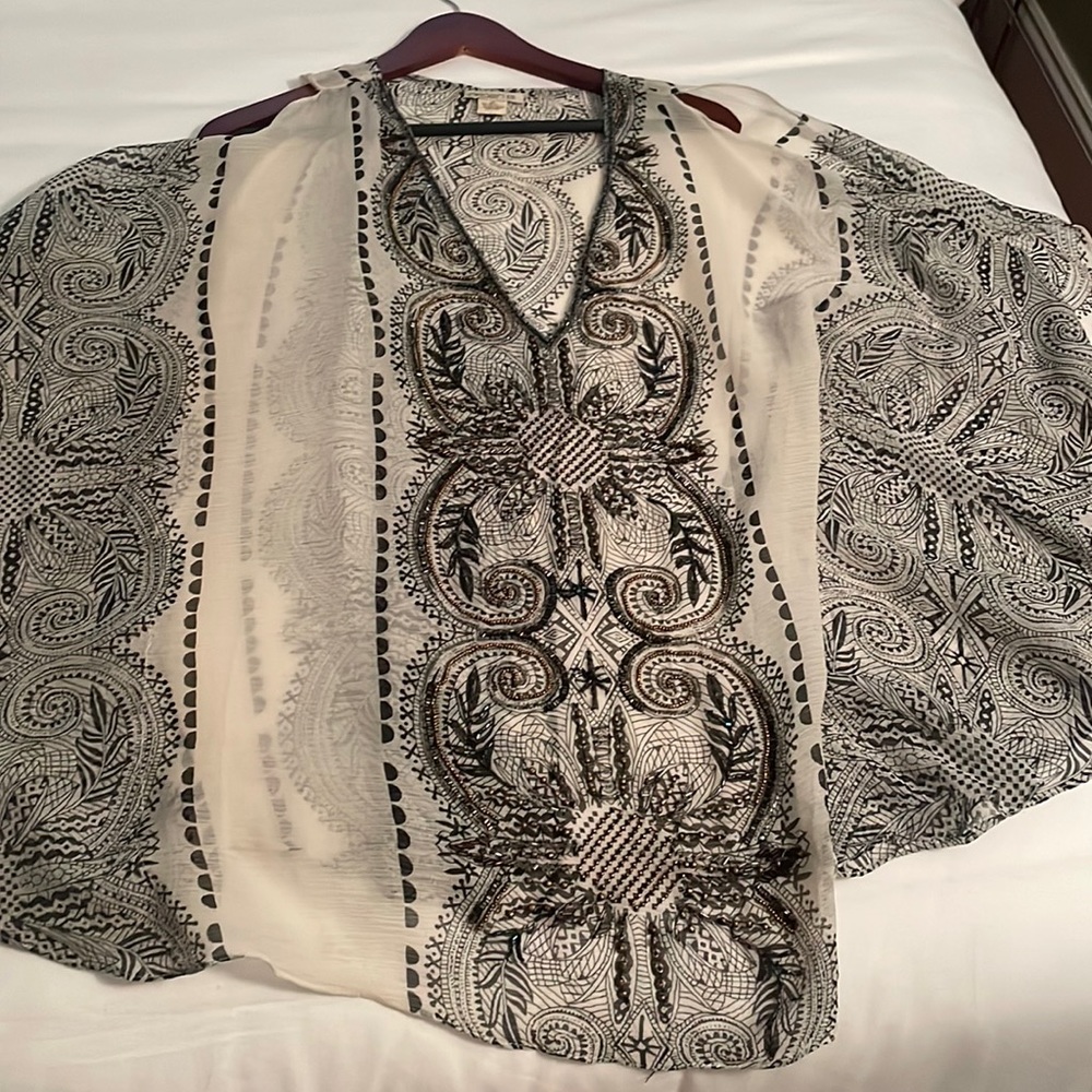 Beaded beach caftan size S